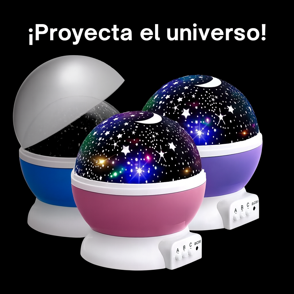 ✨Super Oferta ¡PAGA 1 LLEVA 3 PROYECTORES GIRATORIOS! 🌙